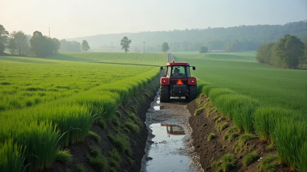 Différence entre drainage enterré et fossé à ciel ouvert