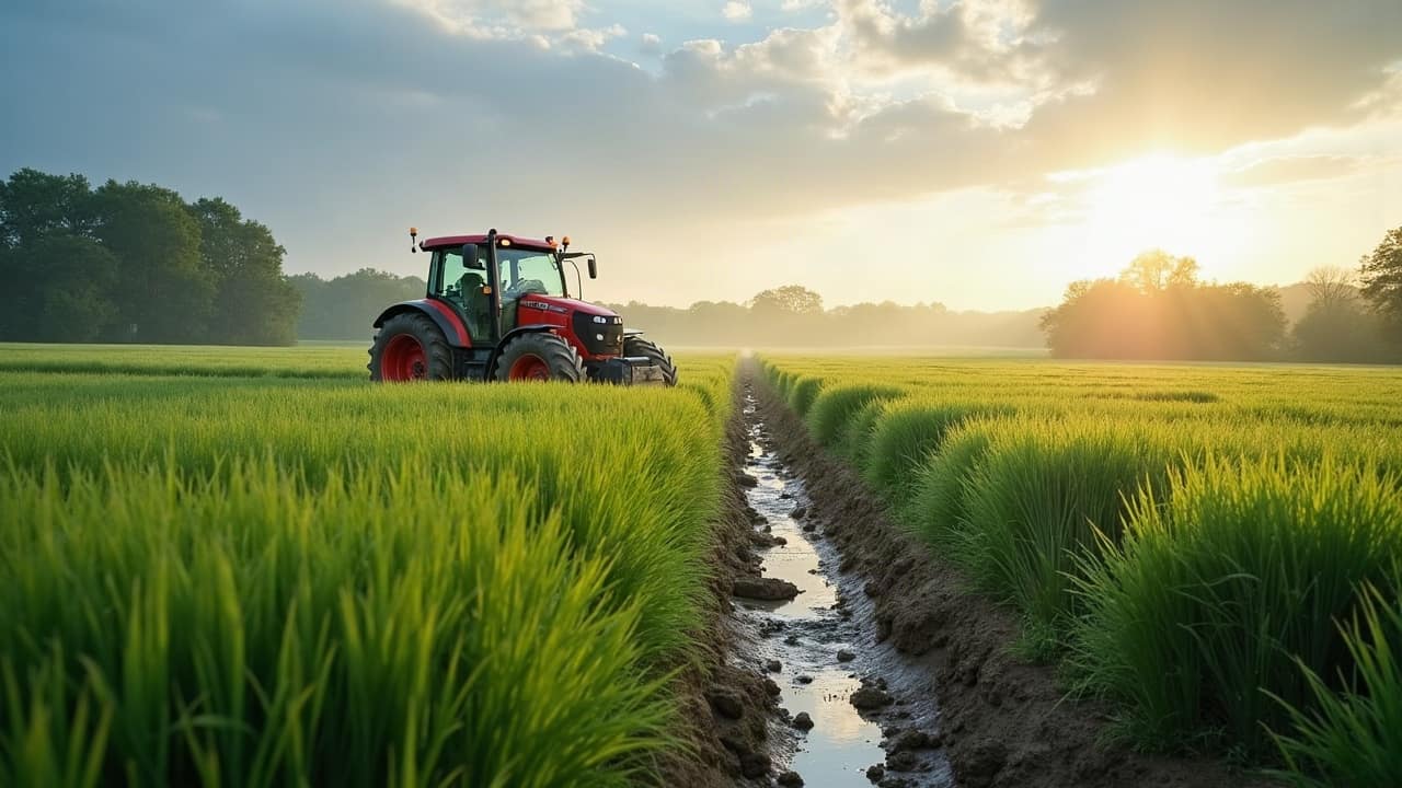 Comparaison entre un fossé de bordure à ciel ouvert et une parcelle drainée en profondeur, Yonne