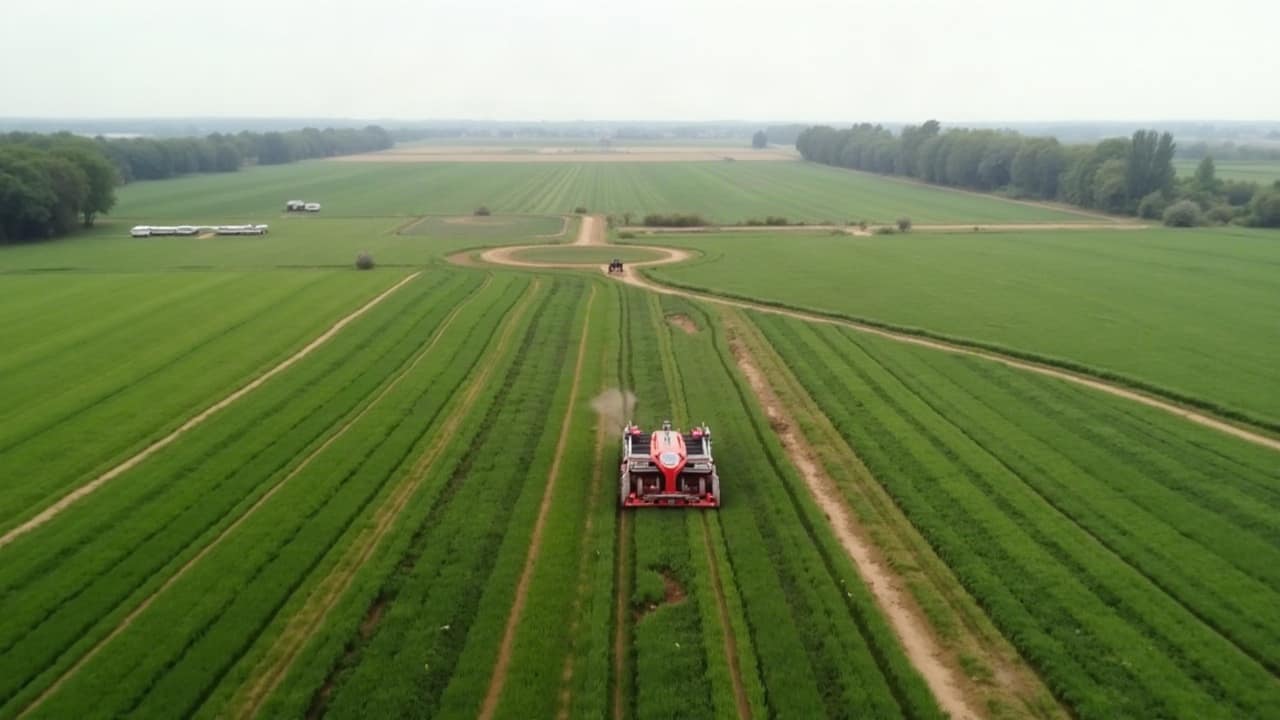 Niveau topographique utilisé pour relever la pente d'une parcelle agricole avant drainage, Yonne