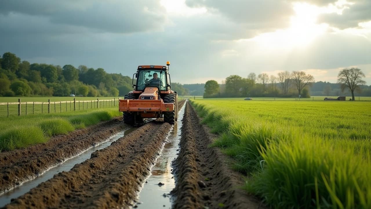 Parcelle agricole avec zone humide localisée à proximité d'un projet de drainage, Yonne